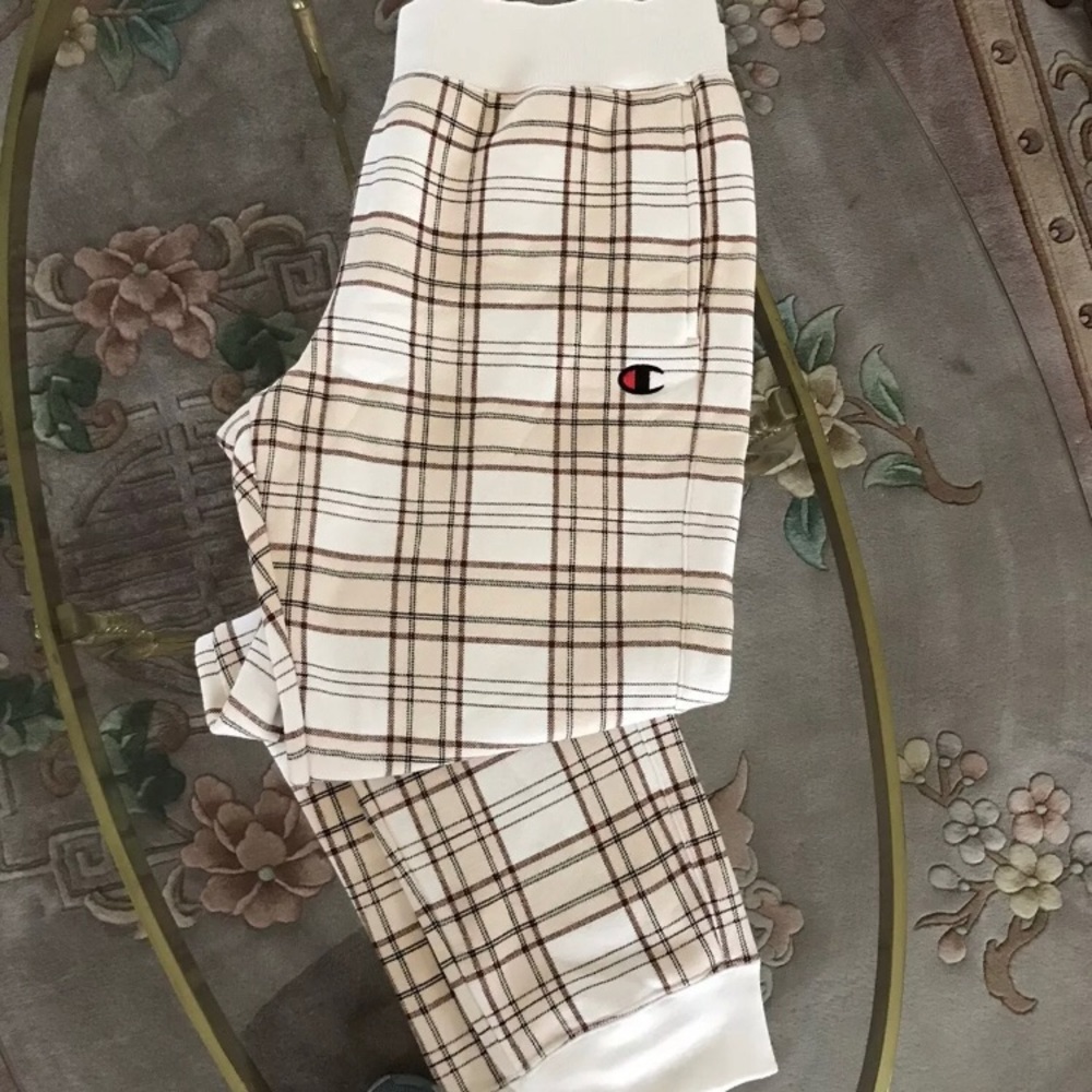 Champion BrandPlaid Print Super Fly Joggers